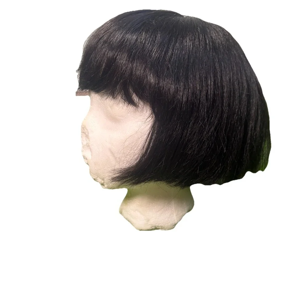 Estetica Designs‎ Short Bob Bangs Women's Black Wig 100% Modacrylic Straight